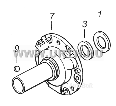 14.1701039-60 Крышка подшипника первичного вала - Primary shaft bearing cover
